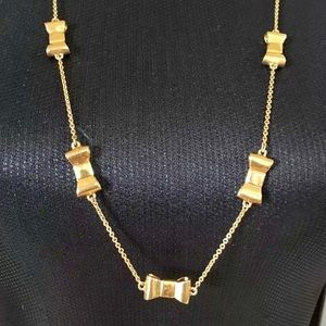 Kate Spade “Take a bow” gold-tone necklace